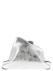 The Attico Day Off Small Clutch — Silver