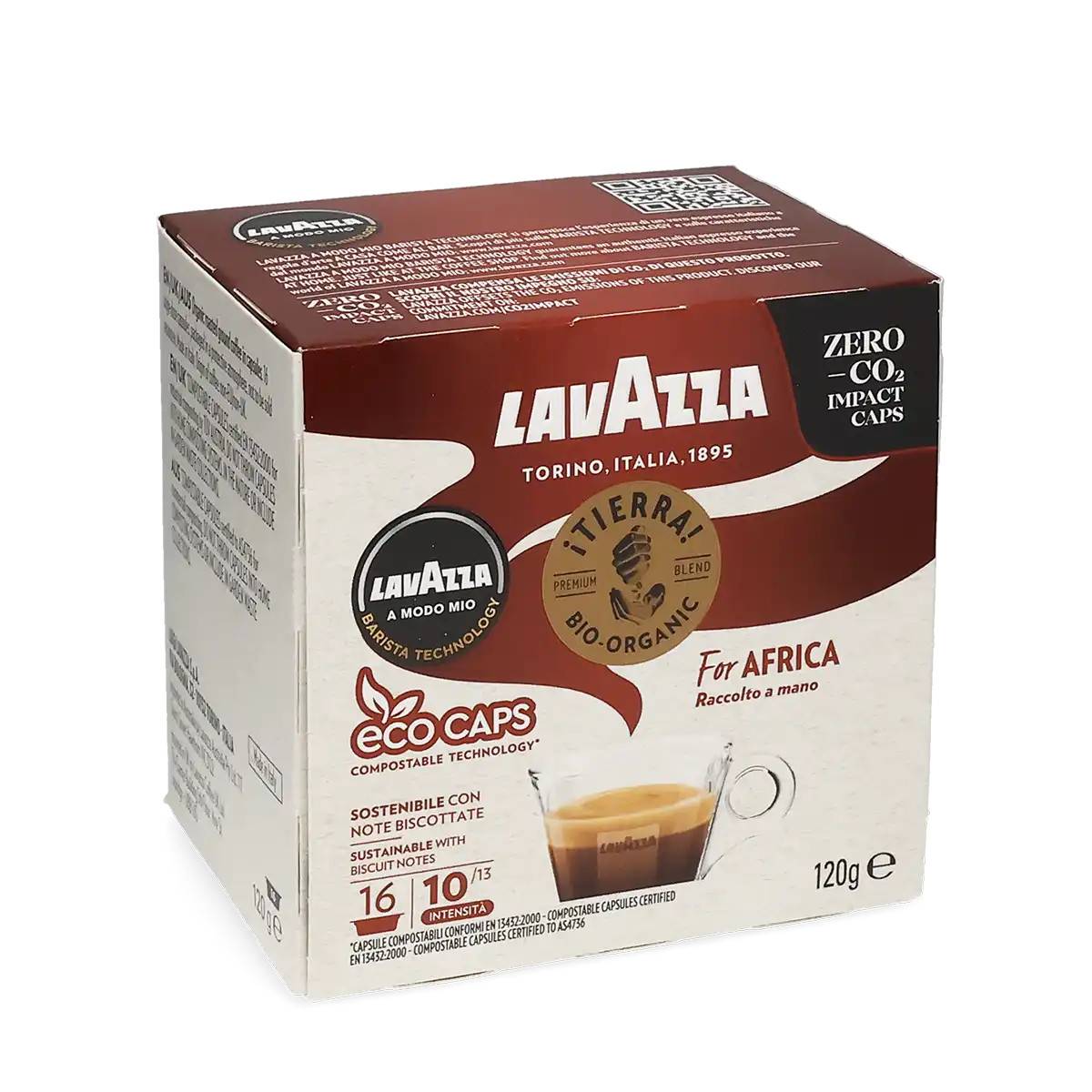 Lavazza | Tierra for Africa - 16 kapslar til Lavazza A Modo Mio