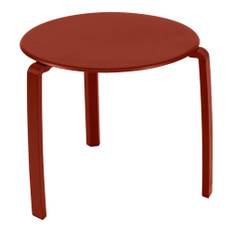 Fermob - Alize Low Table Red Ochre 21 - Udendørs små borde og sideborde - Pascal Mourgue - RØD - Metal