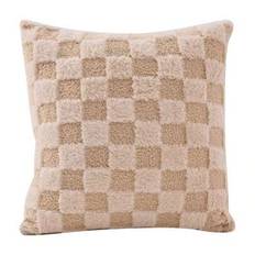 Ljusbrun pläd Sherpa kuddfodral, modern enkel plysch soffa Heminredning Kuddfodral för vardagsrummet (40*40,45*45,50*50)