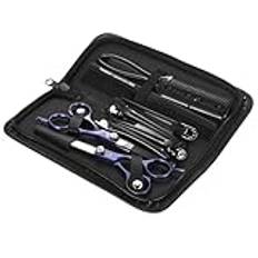 YYUFTTG Frisörväska 8pcs Professional Hairdressing Barber Scissors Set Hair Cutting Scissors Thinning Shears Hair Comb Hairpins Haircut Set