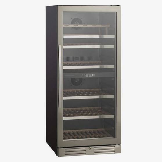 Vinkyl 90 flaskor 2 zon SV 104 X Svart