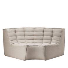 Ethnicraft N701 sofa - Round Corner - Beige