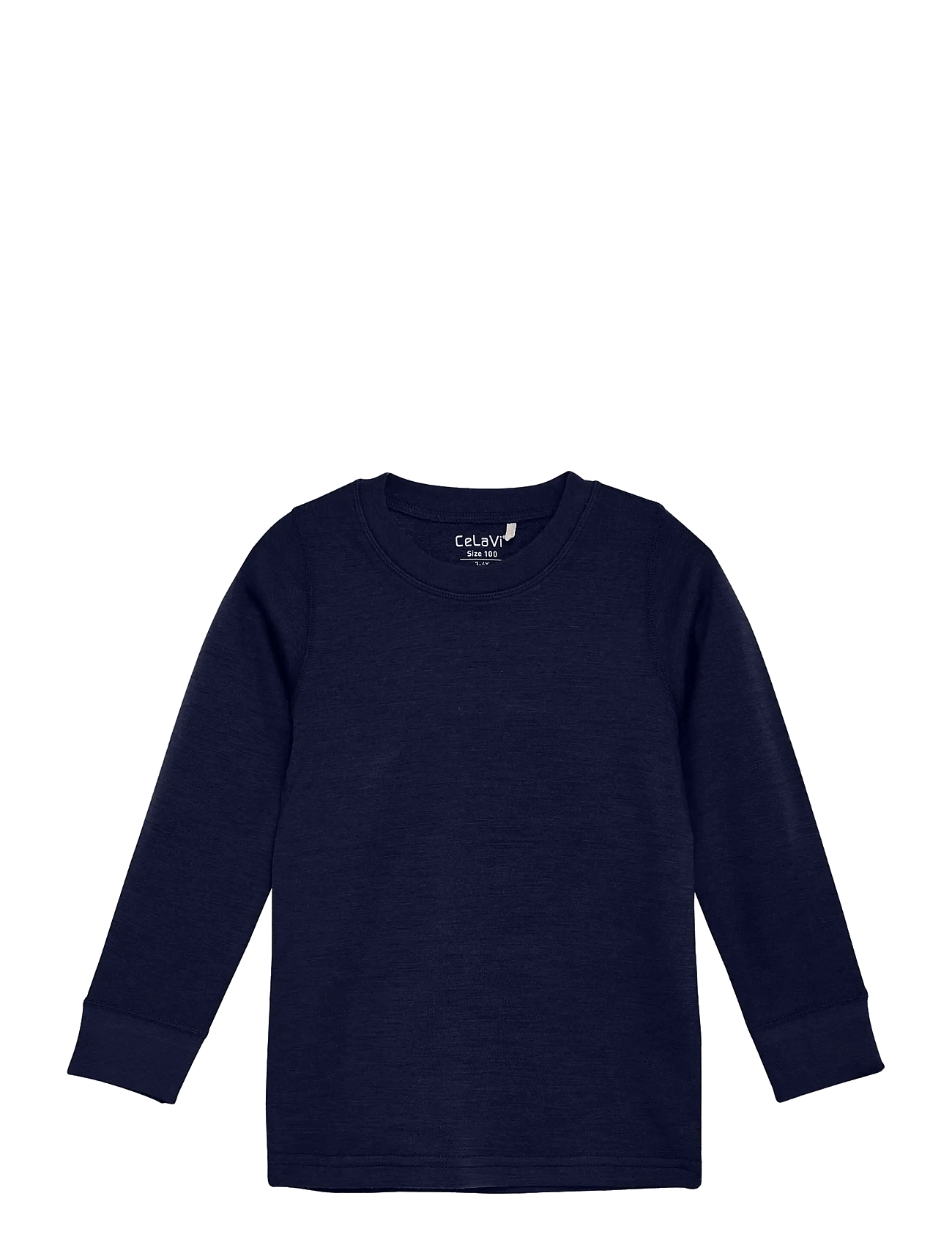 CeLaVi Blouse Ls - Solid - Navy - 110