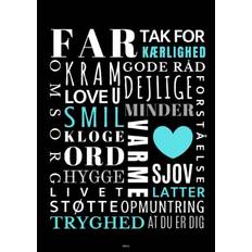 Far – tak for kærlighed/sort