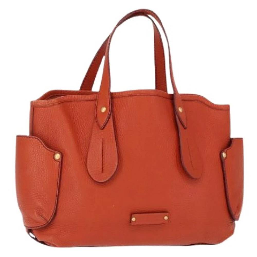 Salvatore Ferragamo Pre-owned Pre-owned Læder Håndtaske - Vintage - Dame - Orange - ONE SIZE - Læder