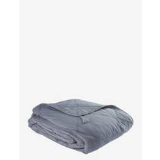 C'EST BON Bedspread Cotton W Linentassels |Blue |240X260 cm