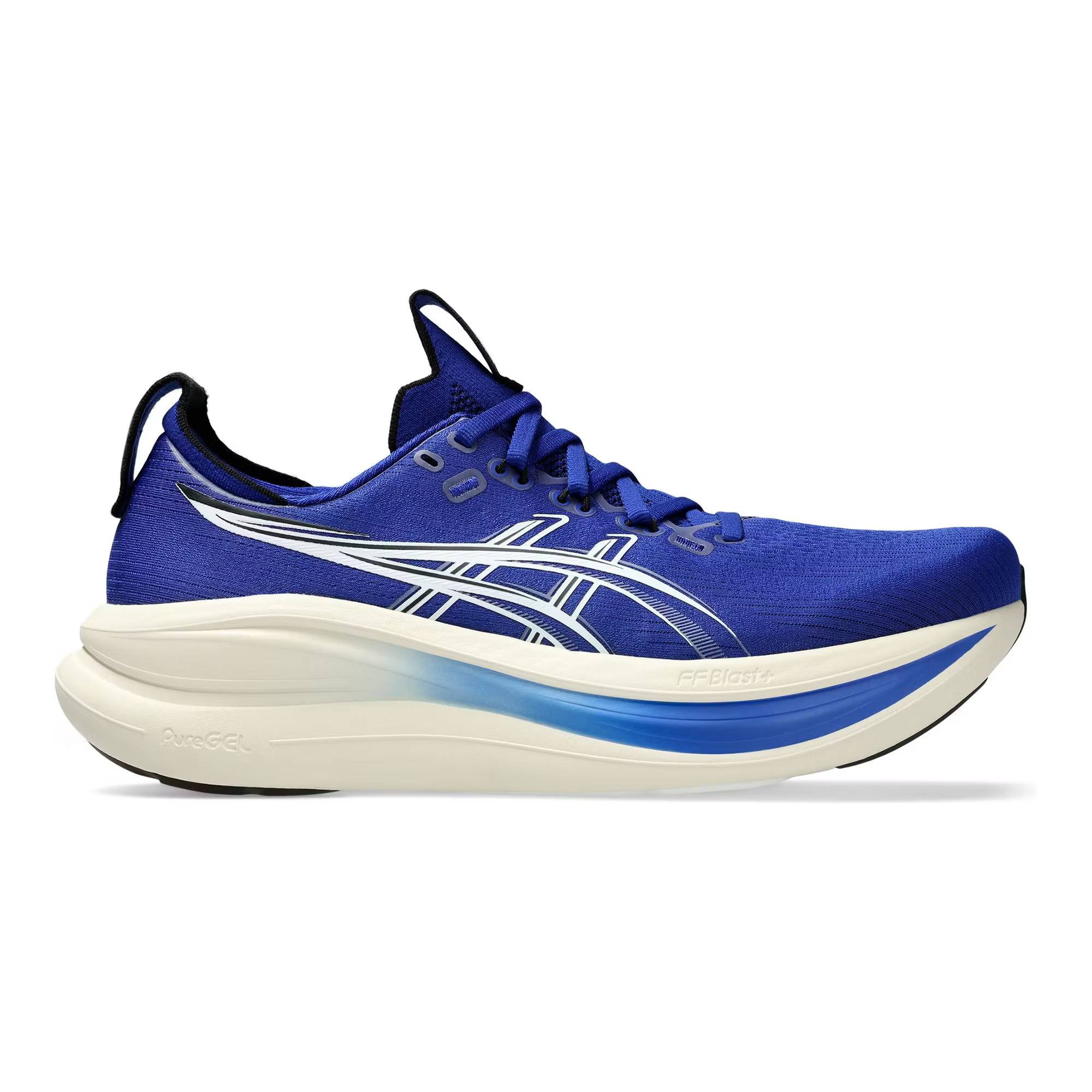 Asics Gel-Nimbus 28 M: Prussian Blue/Cream / 46.5 (US 12)