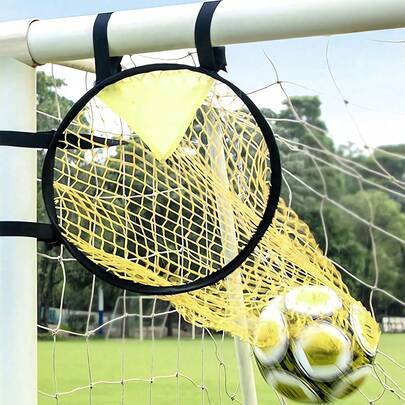 Gult fotbollsmålnät Professionellt frisparksnät Bärbar fotbollsövningsutrustning med måltavla Träningshjälp Perfekt för vuxna fotbollsälskare Passar d - Multifärgad (gul,svart,3 st gula,3 st/1 set,1 st metallkrok)