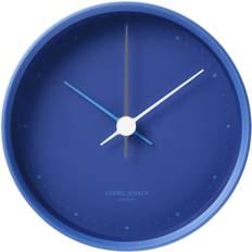 Georg Jensen Henning Koppel Wall Clock 10cm Iconic Blue Stål - Ure & Vejrstationer hos Magasin