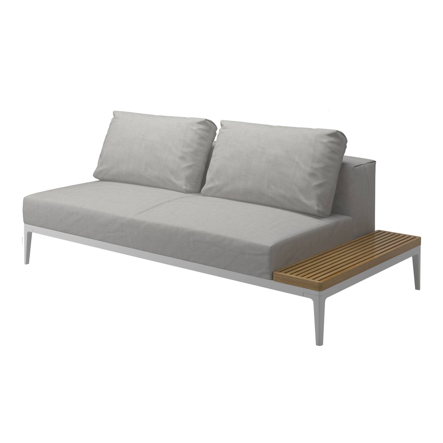 Gloster - Grid Lounge End Table Unit White/Seagull - Utomhussoffor - Henrik Pedersen