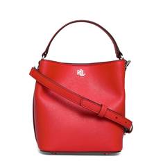 LAUREN RALPH LAUREN Crosshatch Small Reese Bucket Bag |Röd |One Size