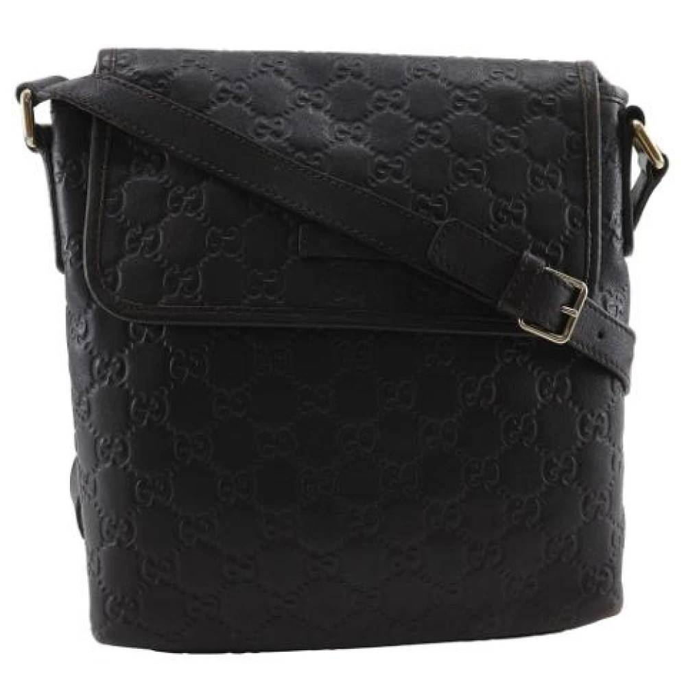 Gucci Vintage Pre-owned Vintage Læder Crossbody Taske - Vintage - unisex - Brun - ONE SIZE - Læder