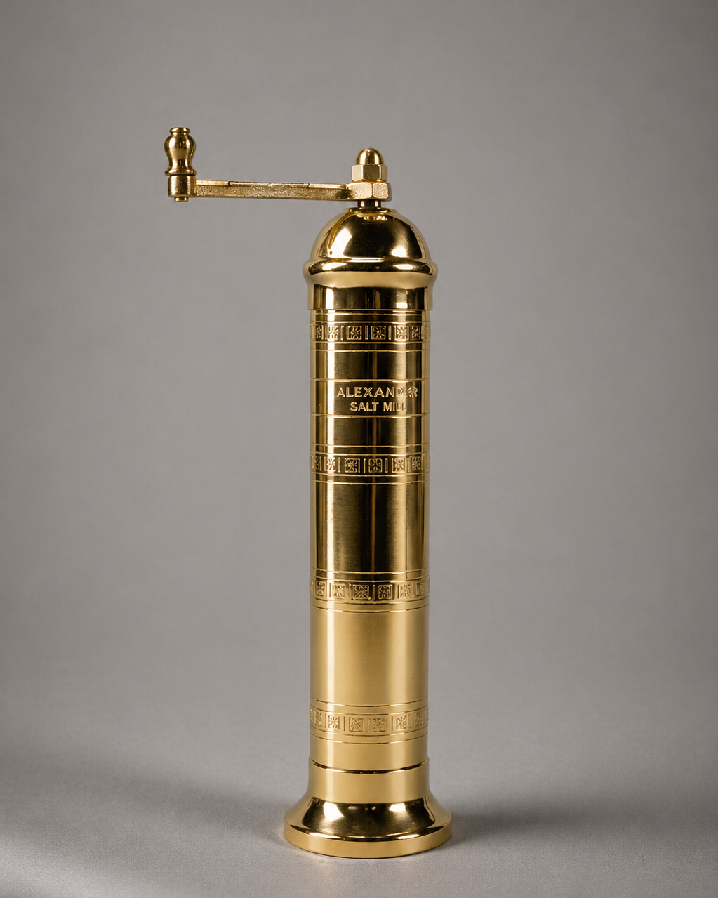 9” Brass Mill Saltkvarn – Handgjord originalkvarn från Grekland - 9” Saltkvarn.
