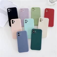 Ultra Thin Shockproof Silicone Square Phone Case For APPLE iPhone 16 15 14 12 11 13 Pro Max XS X XR