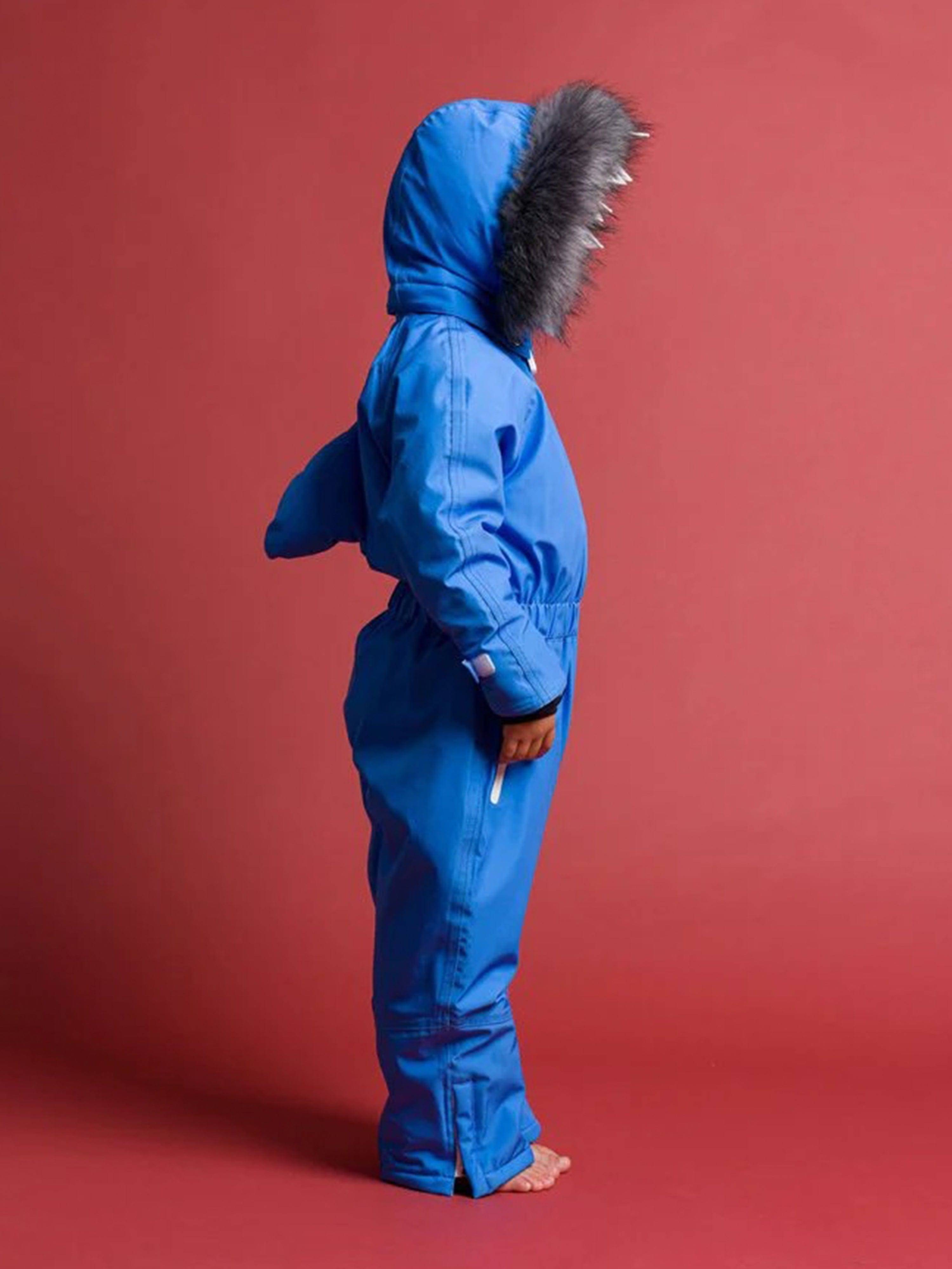Roarsome Boys Reef The Shark Snowsuit in Blue - Blue / 5 - 6 Years (5 - 6 Years)