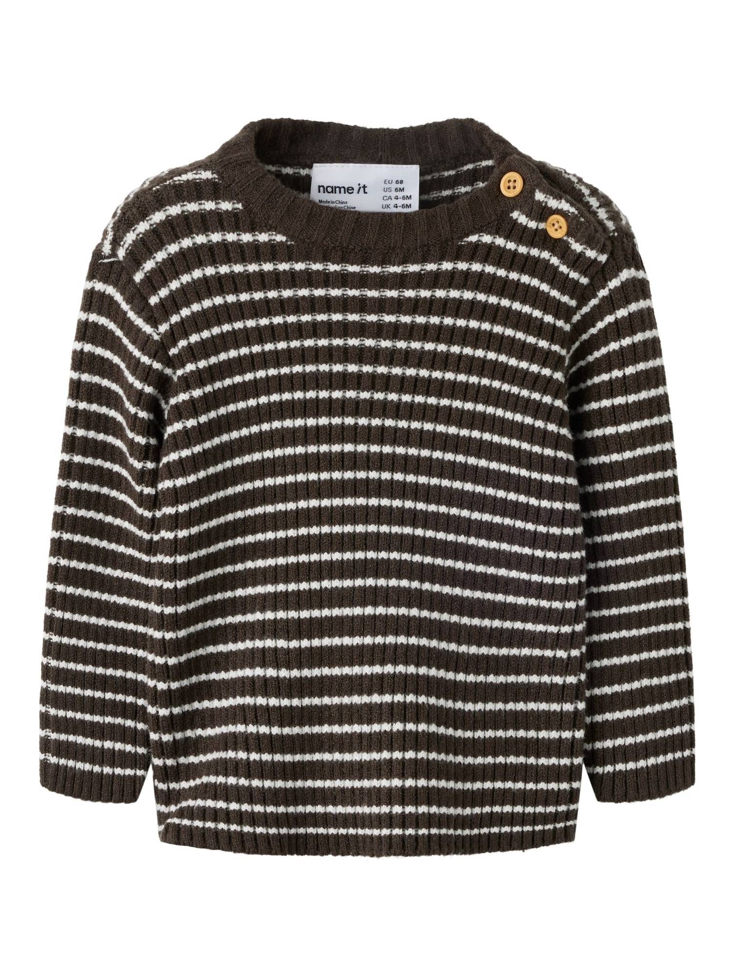 NAME IT Pullover  brun / hvid
