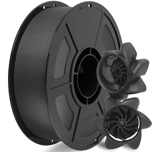 IEMAI Nylon kolfiber 3D-skrivare filament, hög hållfasthet PA6-CF-filament, kolfiberfilament 1,75 mm, låg vattenabsorption, 1 kg spolfilament