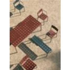 HAY Balcony Table L: 144 cm + 4 Balcony Armchairs - Anthracite