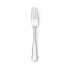 Georg Jensen Dobbelt Riflet Frokostgaffel, sølv
