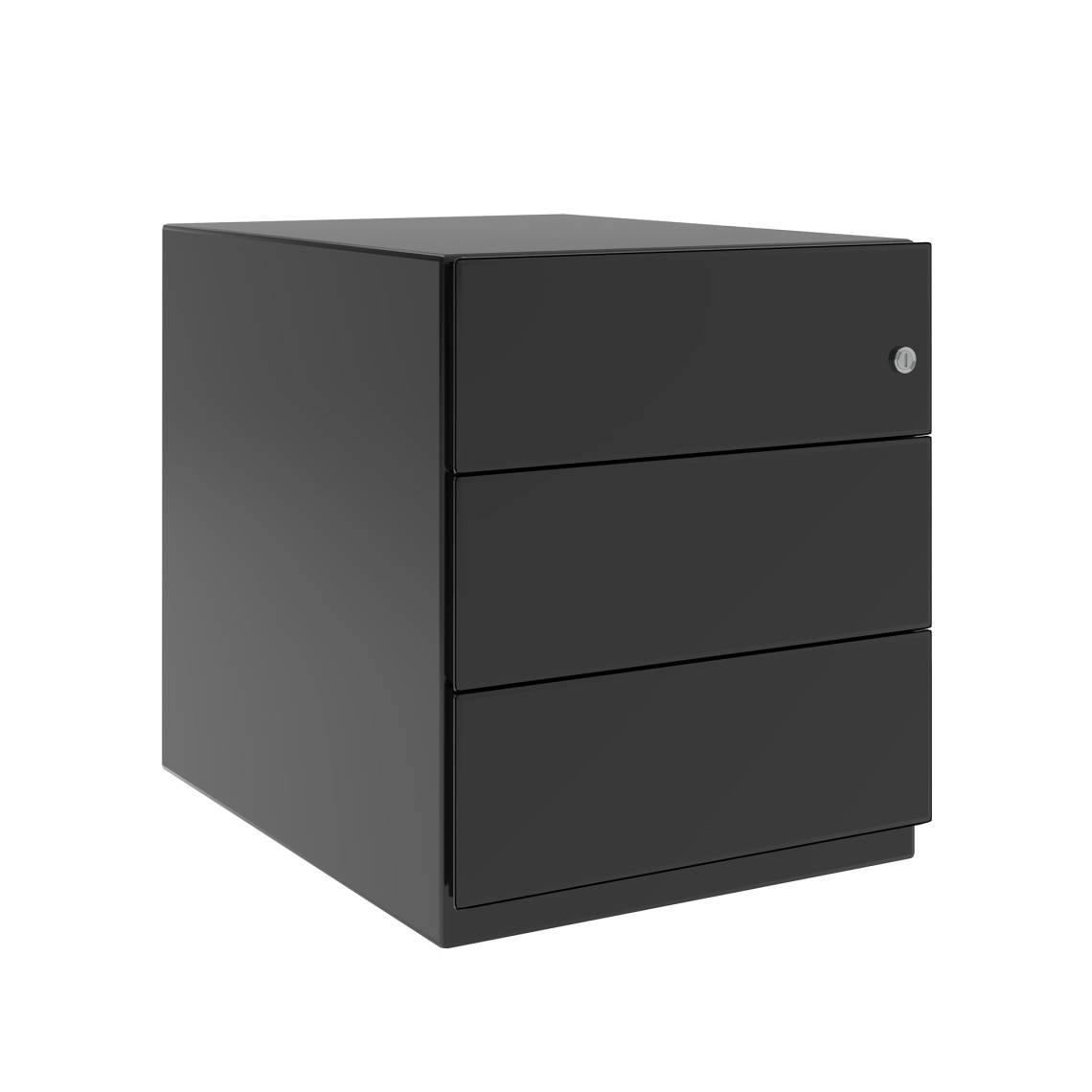 Skuffeelement Note Mobile - 3 skuffer, 42 cm, Farve Black