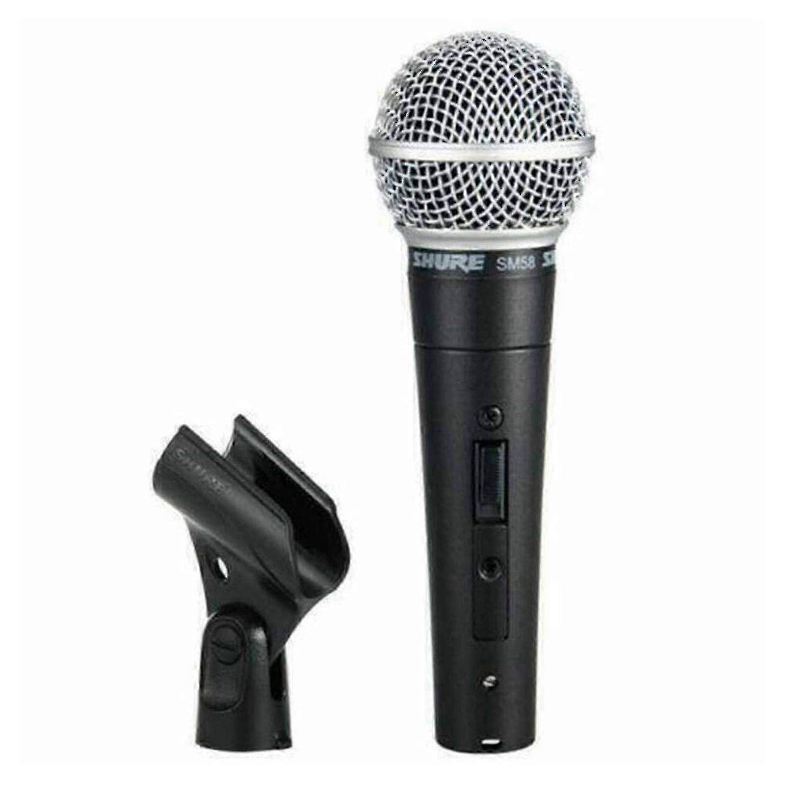 Shure SM58 Dynamisk Sångmikrofon Med På/Av-brytare och Kabel för Liveframträdande