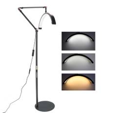 Andoer HDM2X 20W golv LED-videoljus Halvmånformat fyllningsljus 3000K6000K Dimbar med UK Plug