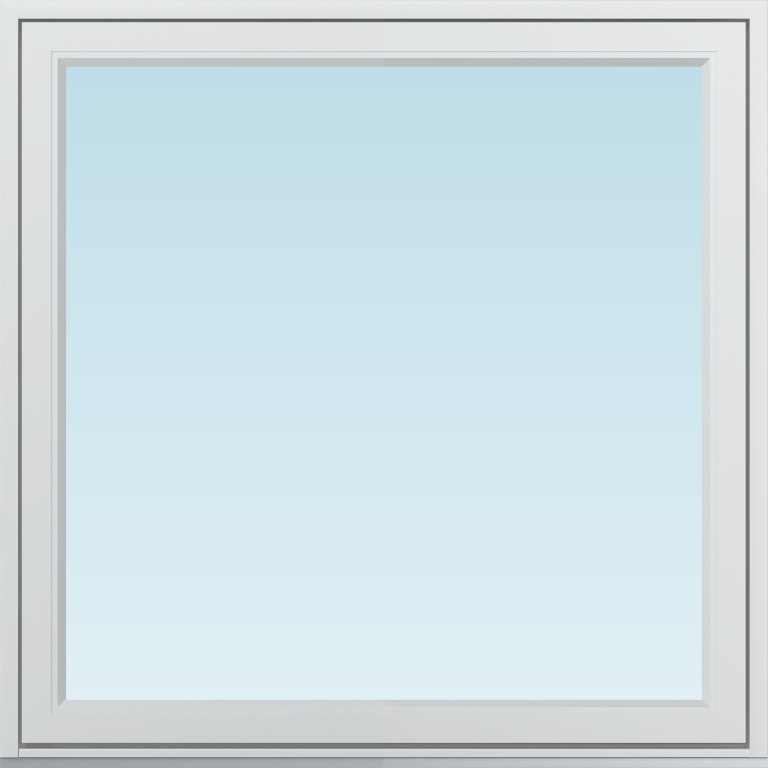 Svenska Fönster SF sidohängt fönster utåtgående 1080x1080mm höger 1-luft, insida trä utsida aluminium, 3-glas  (11x11)