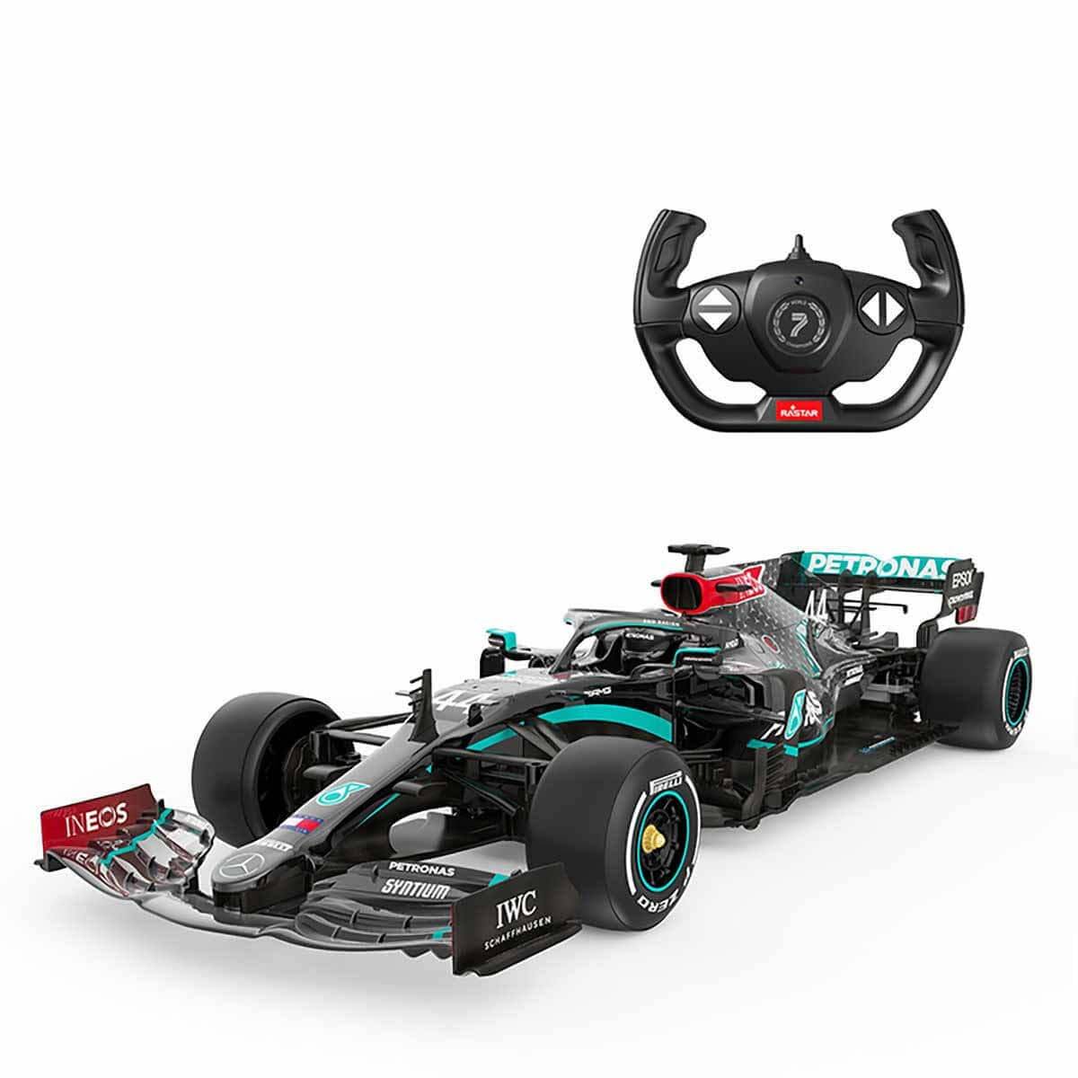 Rastar RC-bil F1 RC Svart 1/12 Mercedes-AMG-bil,