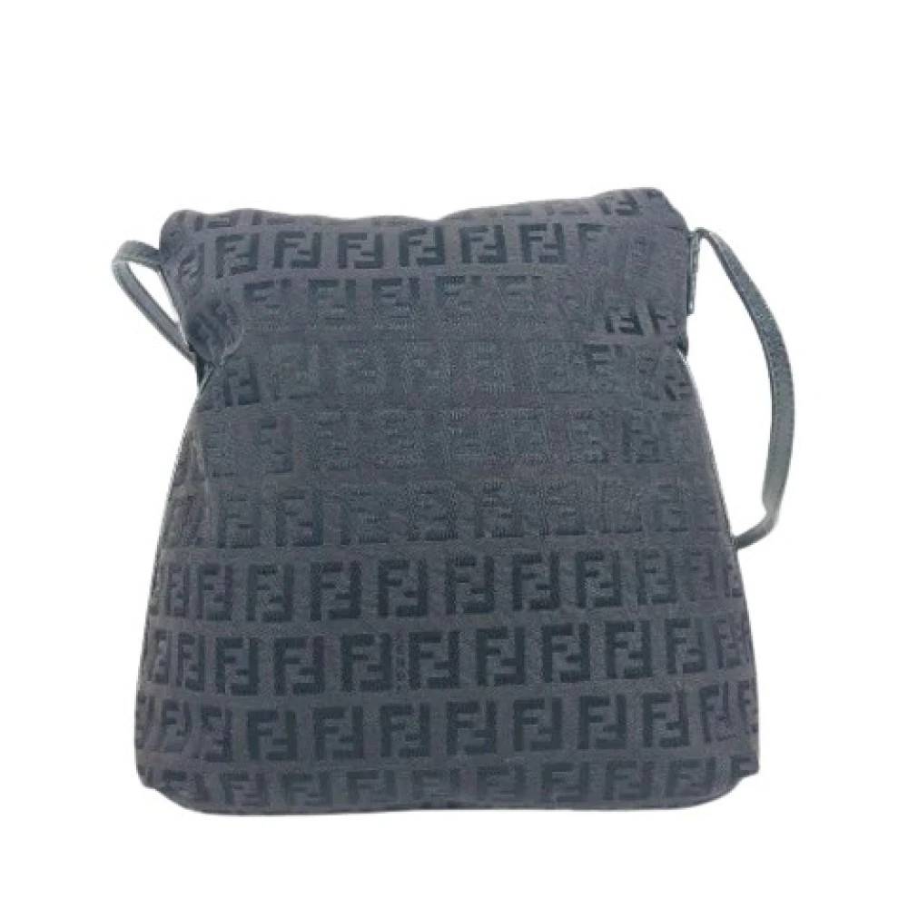 Fendi Vintage Pre-owned Zucchino Pochette Skuldertaske - Vintage - Dame - Brun - ONE SIZE - Uld