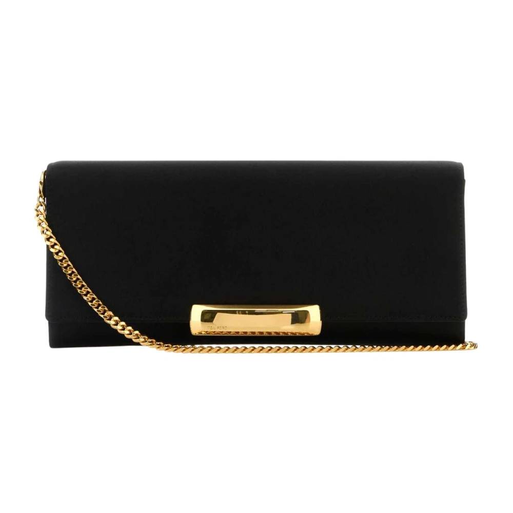 Tom Ford Satin Bar Clutch - Tasker - Dame - Sort - ONE SIZE - Satin
