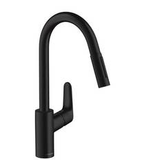 hansgrohe Focus 240 køkkenarmatur med udtræksbruser mat sort