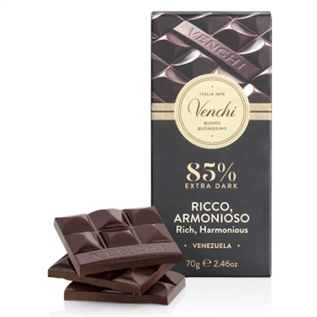 VENCHI Extra Dark 85% – Mörk Choklad 70g