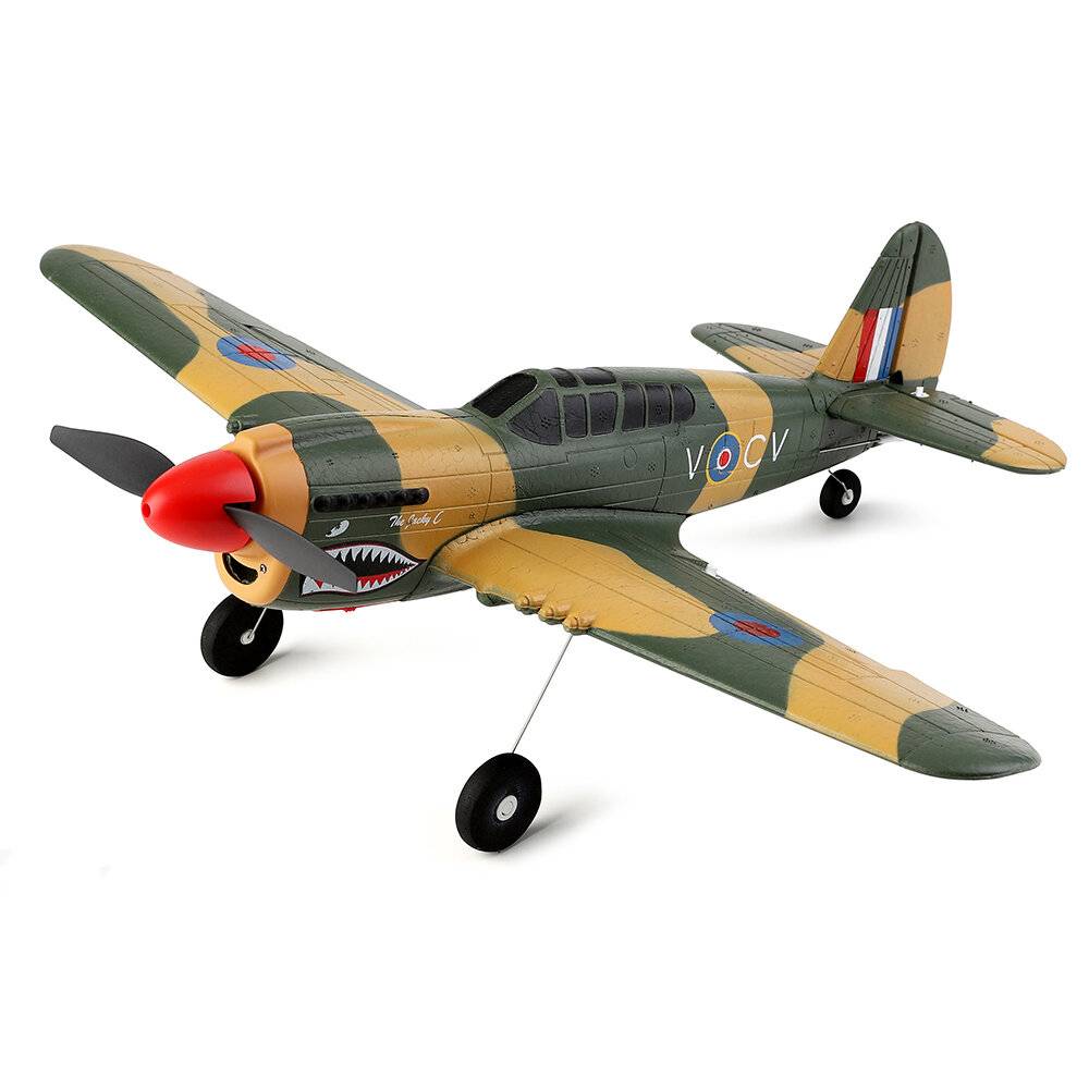 XK A220 P40 384mm vingspann 2,4G 4CH 3D/6G-läge Växelbar 6-axlig gyroplan fast vinge EPP RC-flygplan RTF