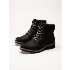 Ecco - Elaina - Svarta kängor i oljad nubuck storlek 40 - Black (40)