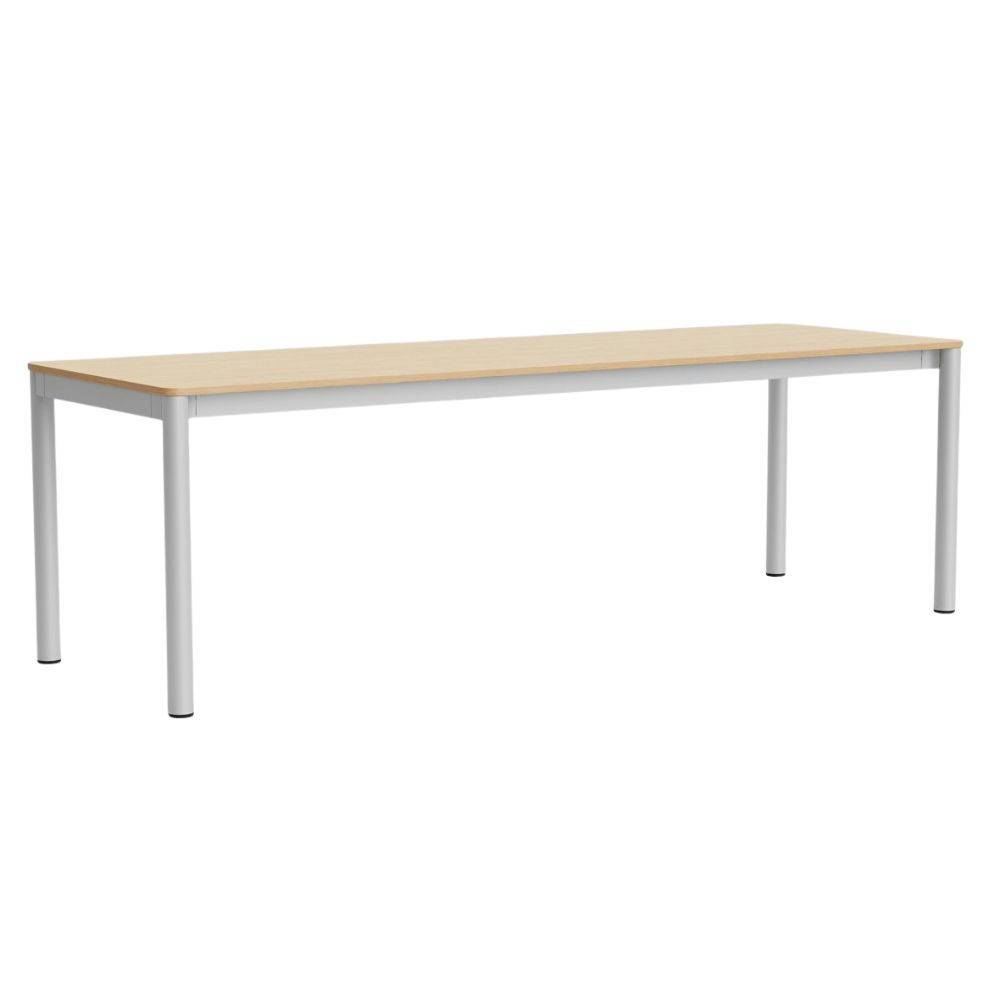 HAY Annex Table Flush (L240 cm) Spisebord WB Lacquered Oak & Aluminium