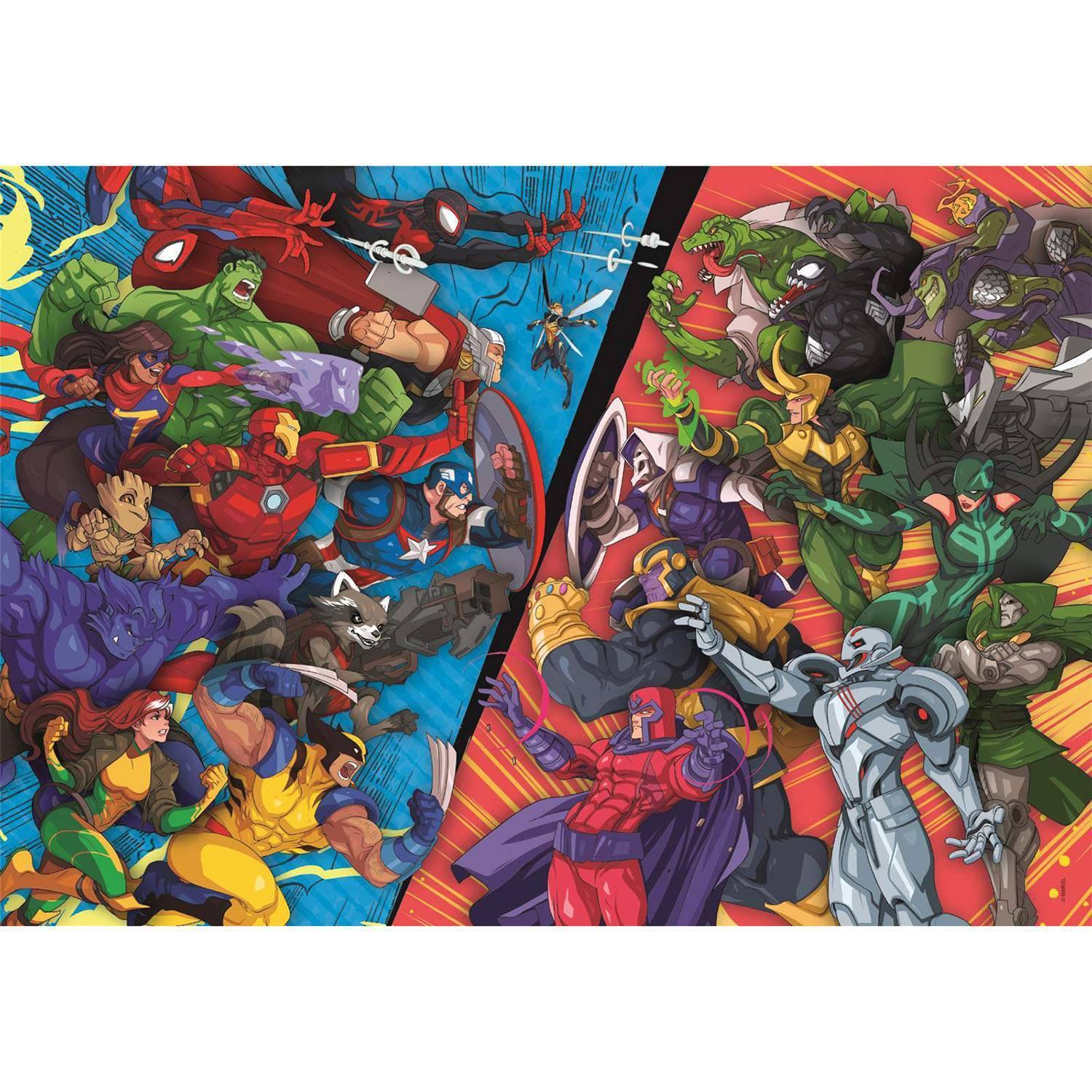 104 st Pussel Marvel Heroes VS Villains