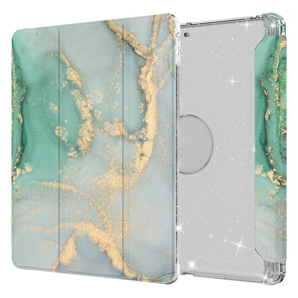 iPad 10,2" 2021/2020/2019 etui marmor - turkis