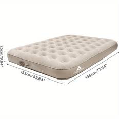 TEMU Self Inflating Air Bed With Built In& Storage Bag Raised Airbed Elevated Blows Up Matress Camping Airbed Self-inflating Camping Bed Mattress Comfortable