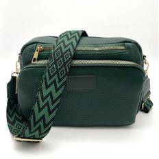 Women&#39;s Casual Waist Bag, Retro PU Fanny Pack, Outdoor Multi-Pocket Travel Chest Pack - Army Green - one-size