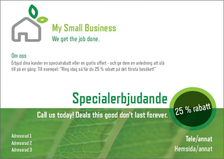 A6-flyers - Vita - Ecohome - Bygg & Anläggning
