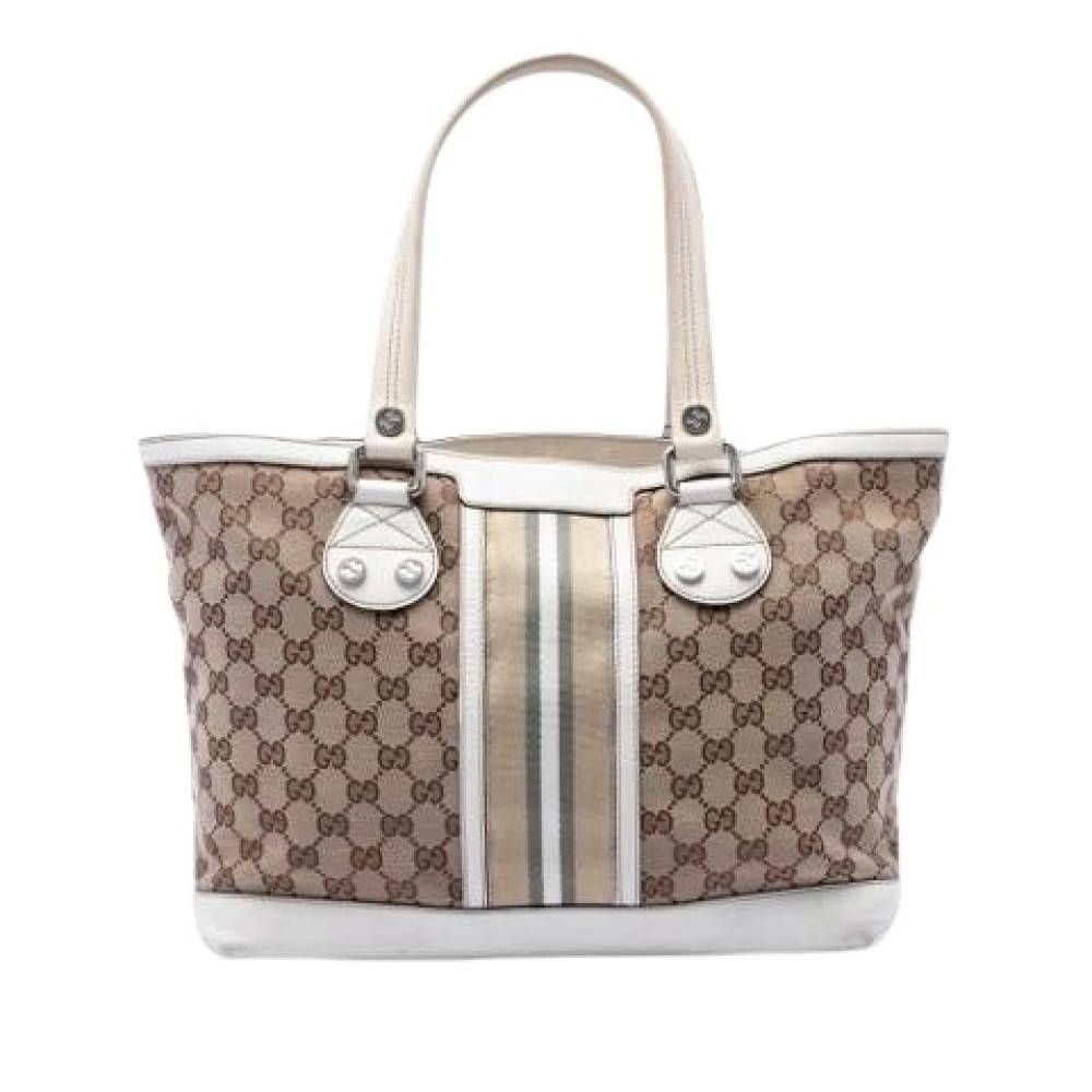 Gucci Vintage Pre-owned Sunset Tote Bag - Vintage - Dame - Beige - ONE SIZE - Uld