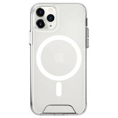 EIDERWOOD iPhone 11 Pro Max Hybrid Plastik Cover - MagSafe Kompatibel - Gennemsigtig / Hvid
