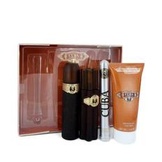 Cuba Gold by Fragluxe Gift Set -- 3.3 oz Eau De Toilette Spray + 1.17 oz Eau De Toilette Spray + 3.3 oz After Shave + 6.7 oz Shower Gel - '--