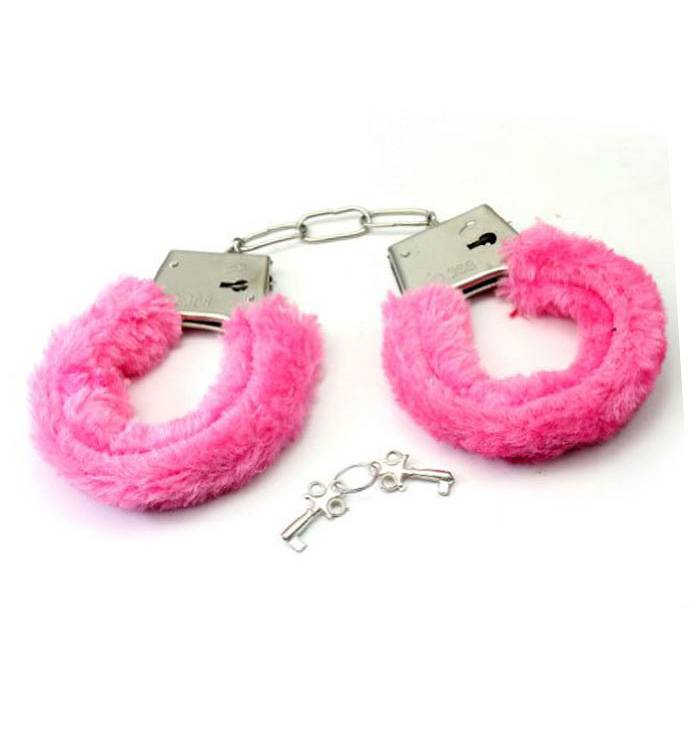 Håndjern Pink plys