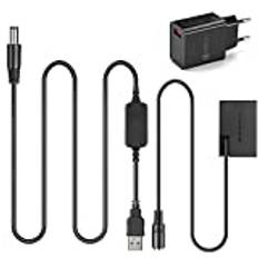 ACK-E18 USB-kabel + DR-E18 LP-E17 Factice-batteri + laddare 5 V 3000ma för Canon EOS 750D Kiss X8i T6i, 760D, T6S, 77D, 800D, 200D, Rebel SL2