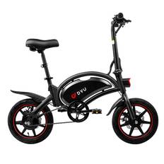 DYU D3F Adult Outdoor E-Bike 48V17AH Battery 250W Motor Electric Mountain Bike 14 Inch Off-Road Tires Folding Electric Bicycle