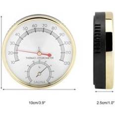 Bastu termometer och hygrometer rostfritt stål låda ång bastu termometer hygrometer bad och bastu inomhus utomhus används
