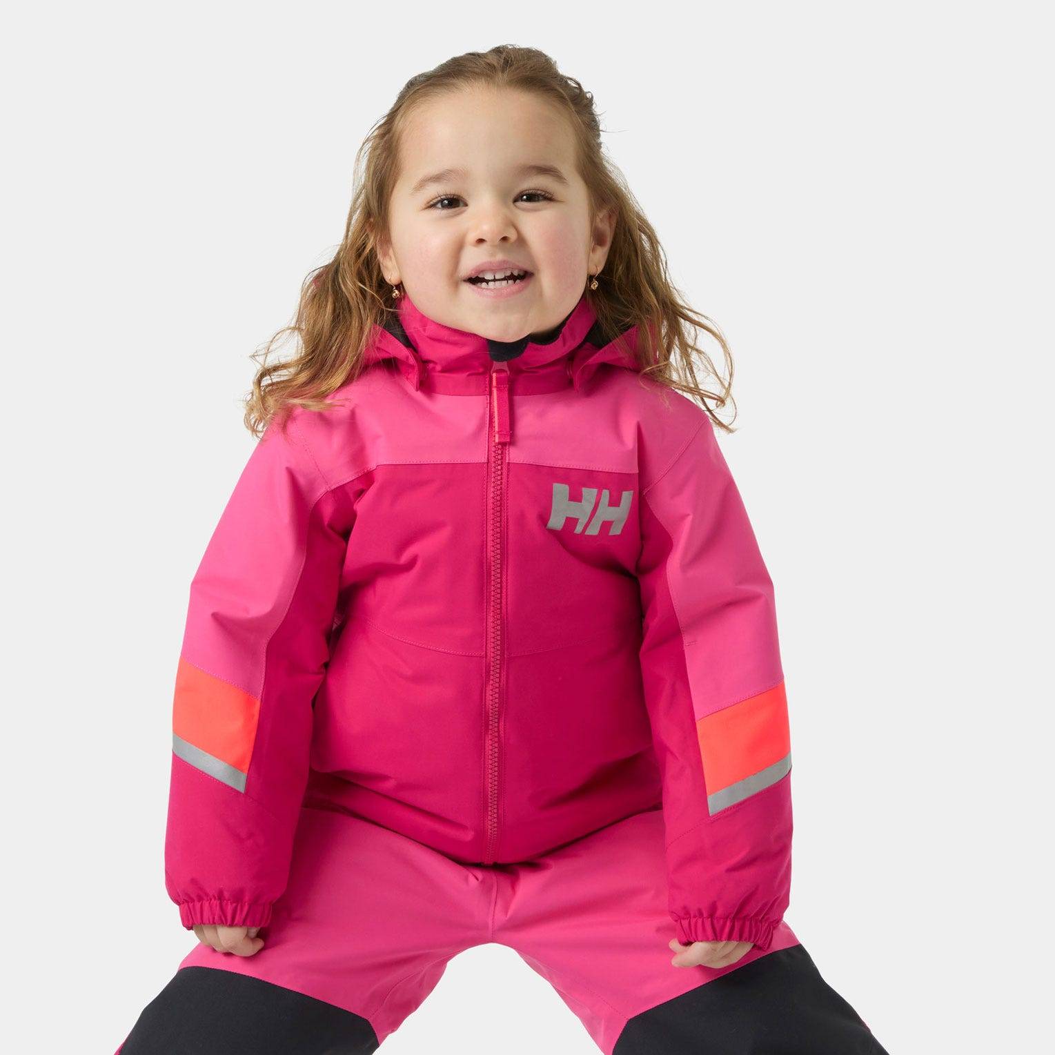 Helly Hansen Kids’ Rider Insulated Ski Jacket Rosa 128 - Cranberry Rosa
