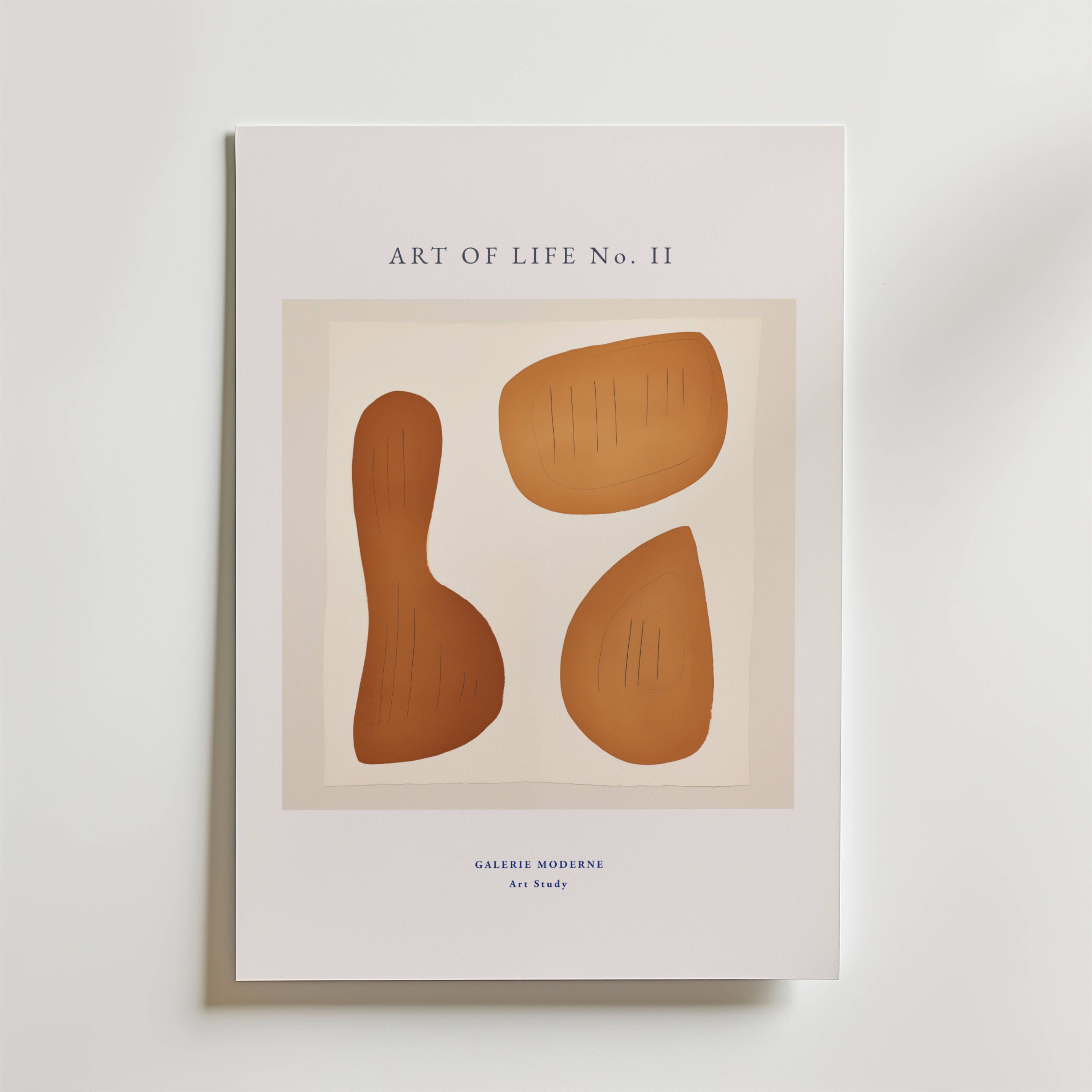 Earth Forms Poster - Premium Canvas 100x140 cm